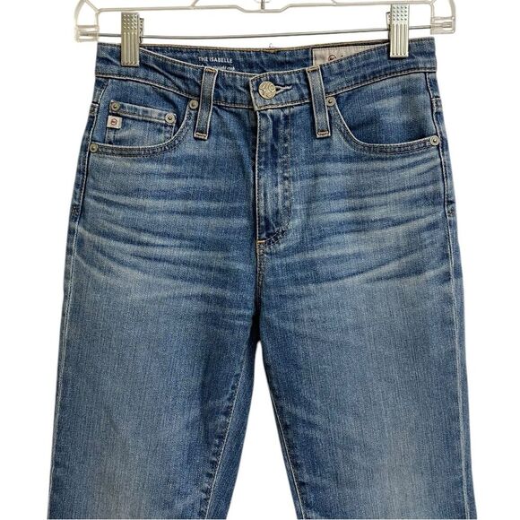 AG Adriano Goldschmied Isabelle Straight Leg Jeans Size 23 High Rise Cropped - Picture 5 of 16